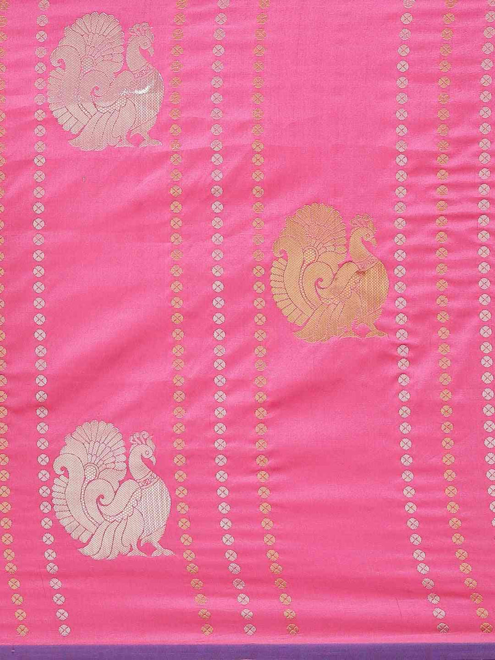 Digital Pink Colour Woven Banarasi Saree