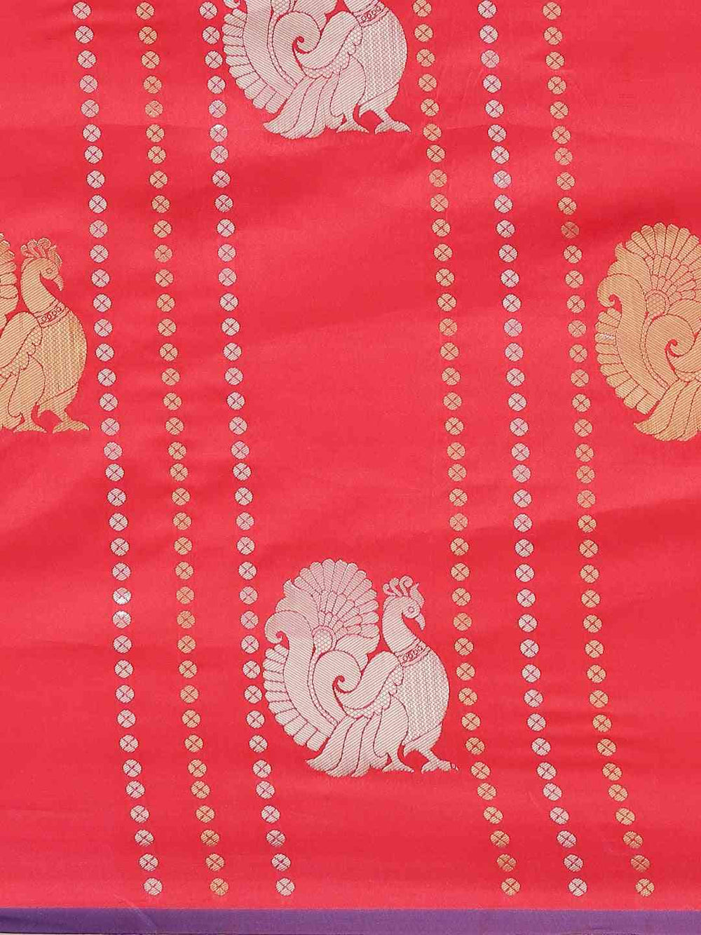 Digital Red Colour Woven Design Banarasi Saree