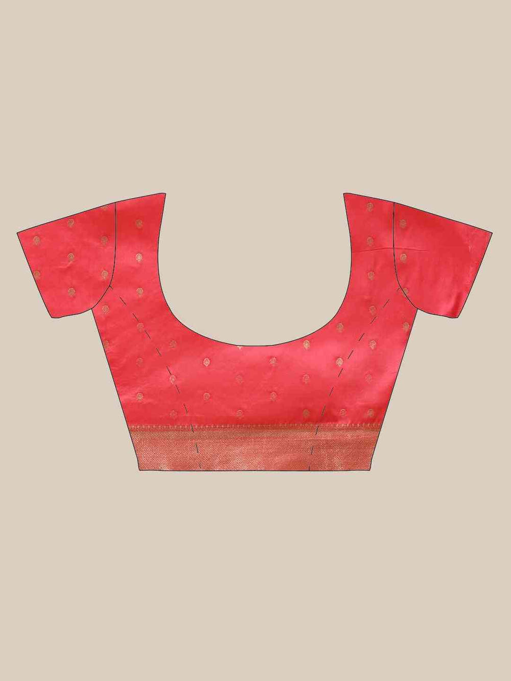 Banarasi Striped Gajari Silk Saree