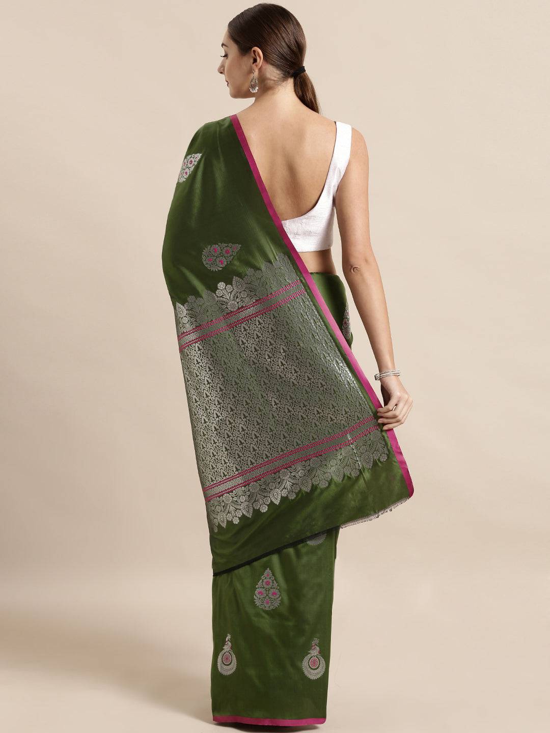 Banarasi Soft Silk Kanchi Zari Weaving Saree 