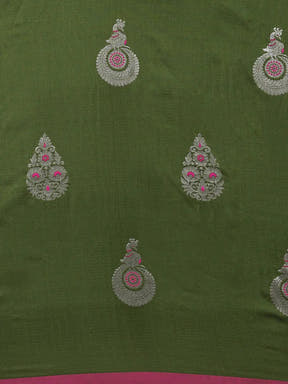  Pure Banarasi Katan Silk Kanchi Zari Weaving Saree