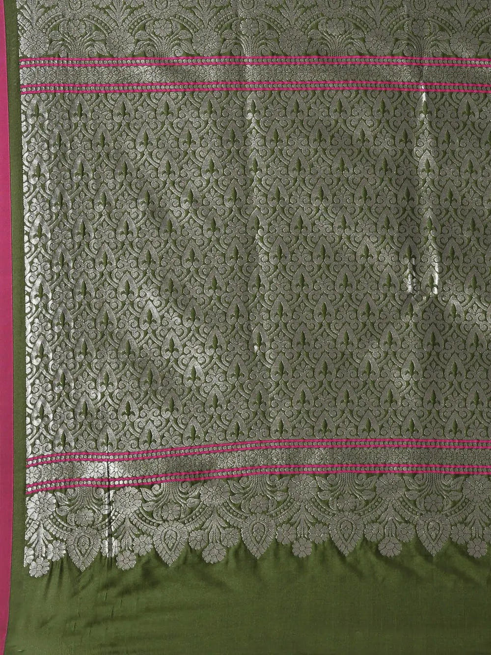  Pure Banarasi Katan Silk Kanchi Zari Weaving Saree