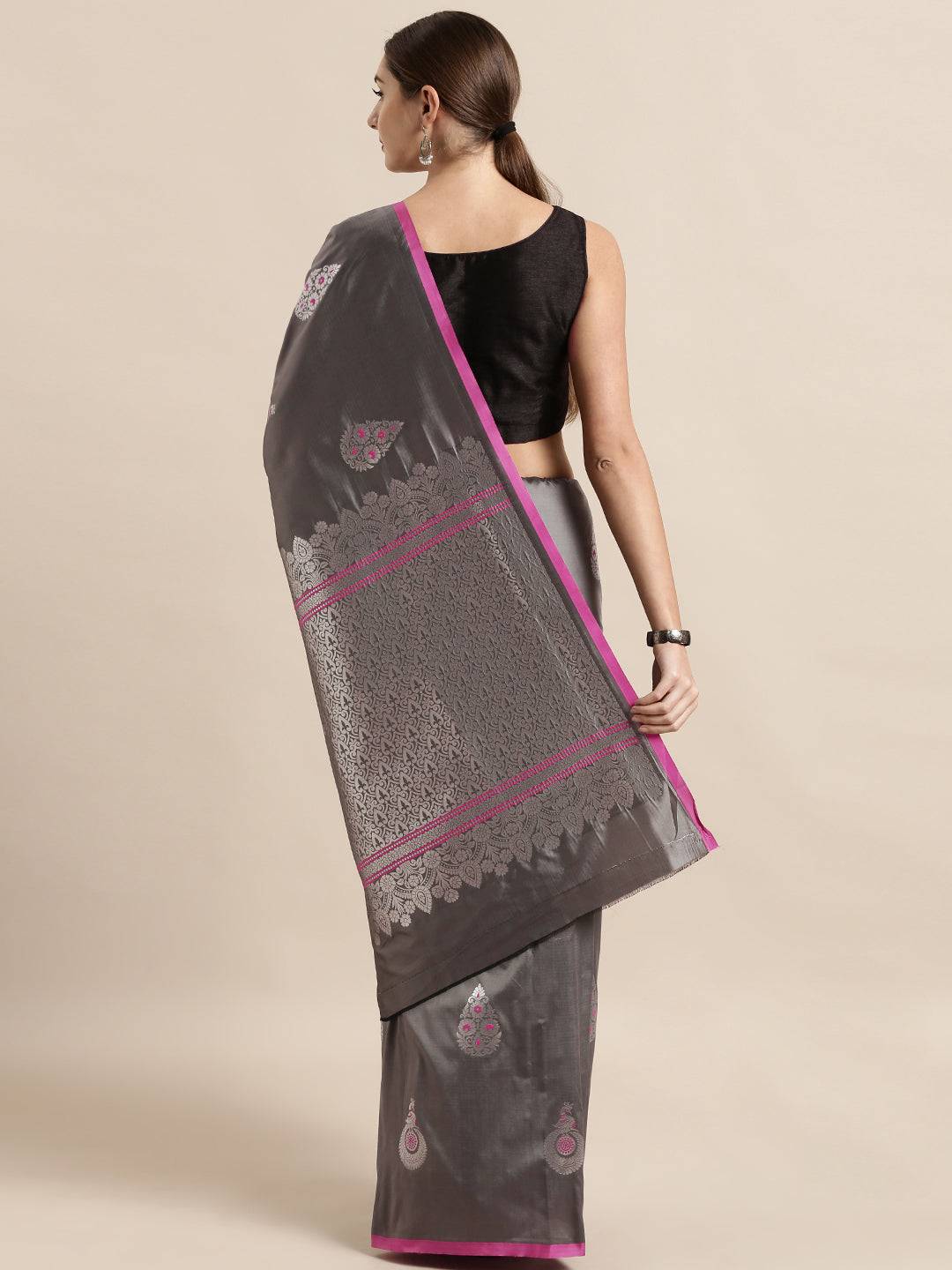 Banarasi Soft Silk Kanchi Zari Weaving Saree 