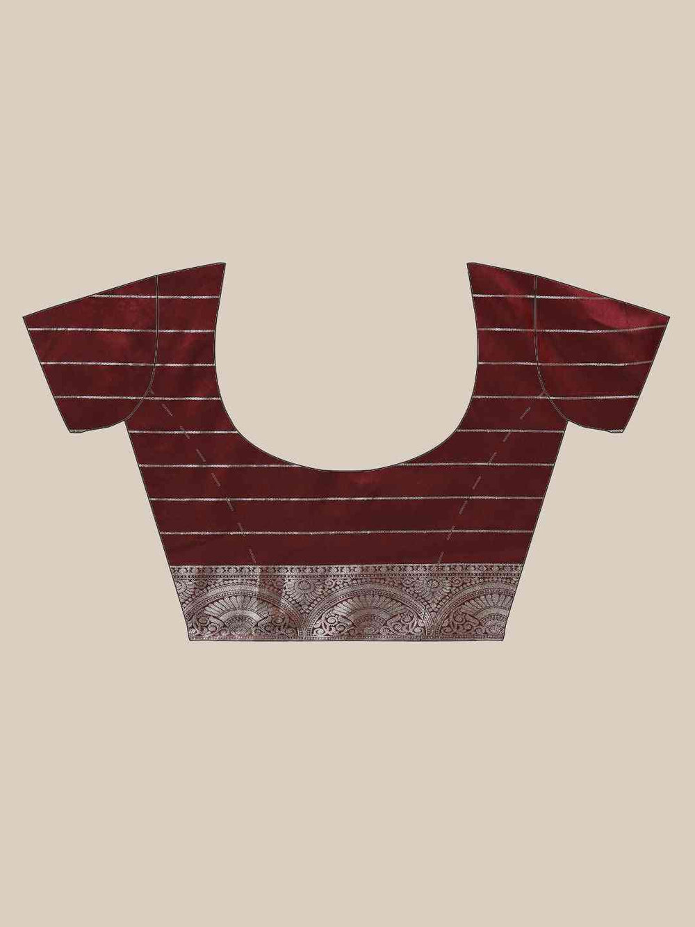 Exclusive Maroon Colour Woven Design Banarasi Saree