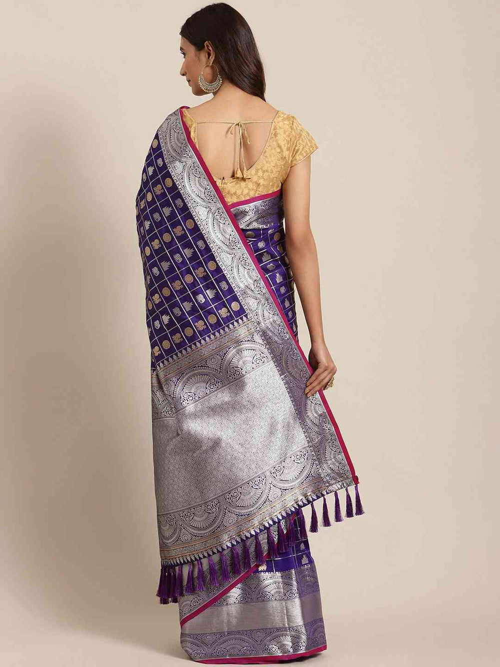  Exclusive Blue Colour Woven Banarasi Saree