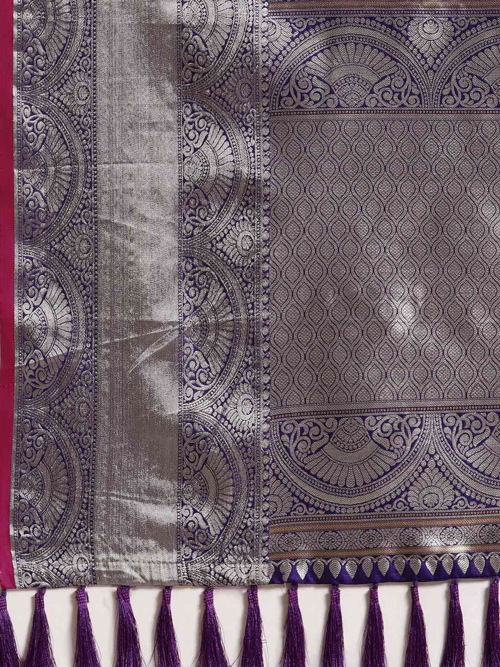  Exclusive Blue Colour Woven Banarasi Saree