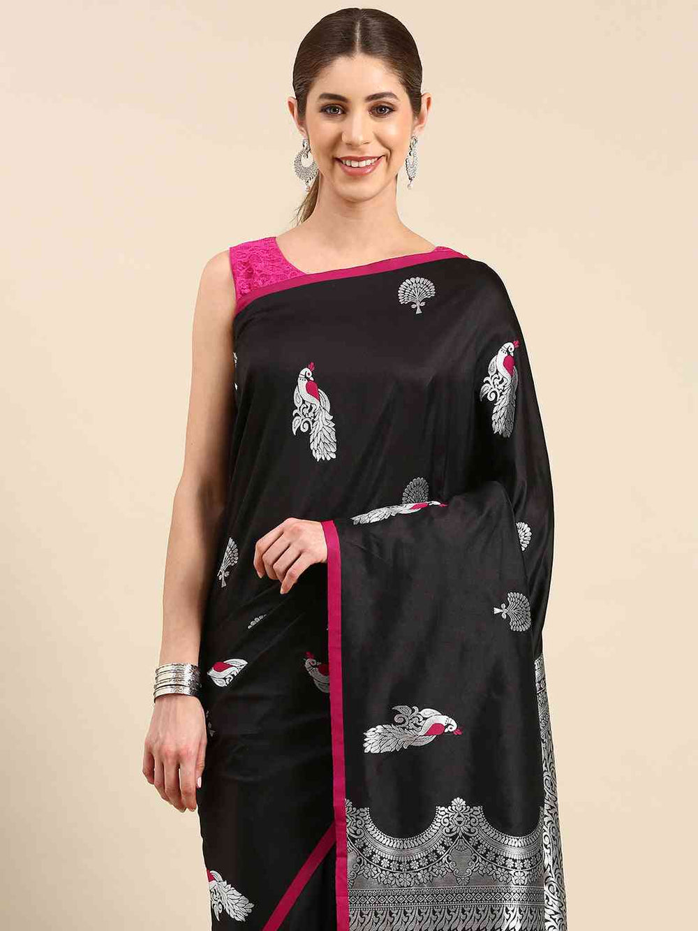  Pure Banarasi Katan Silk Kanchi Zari Weaving Saree