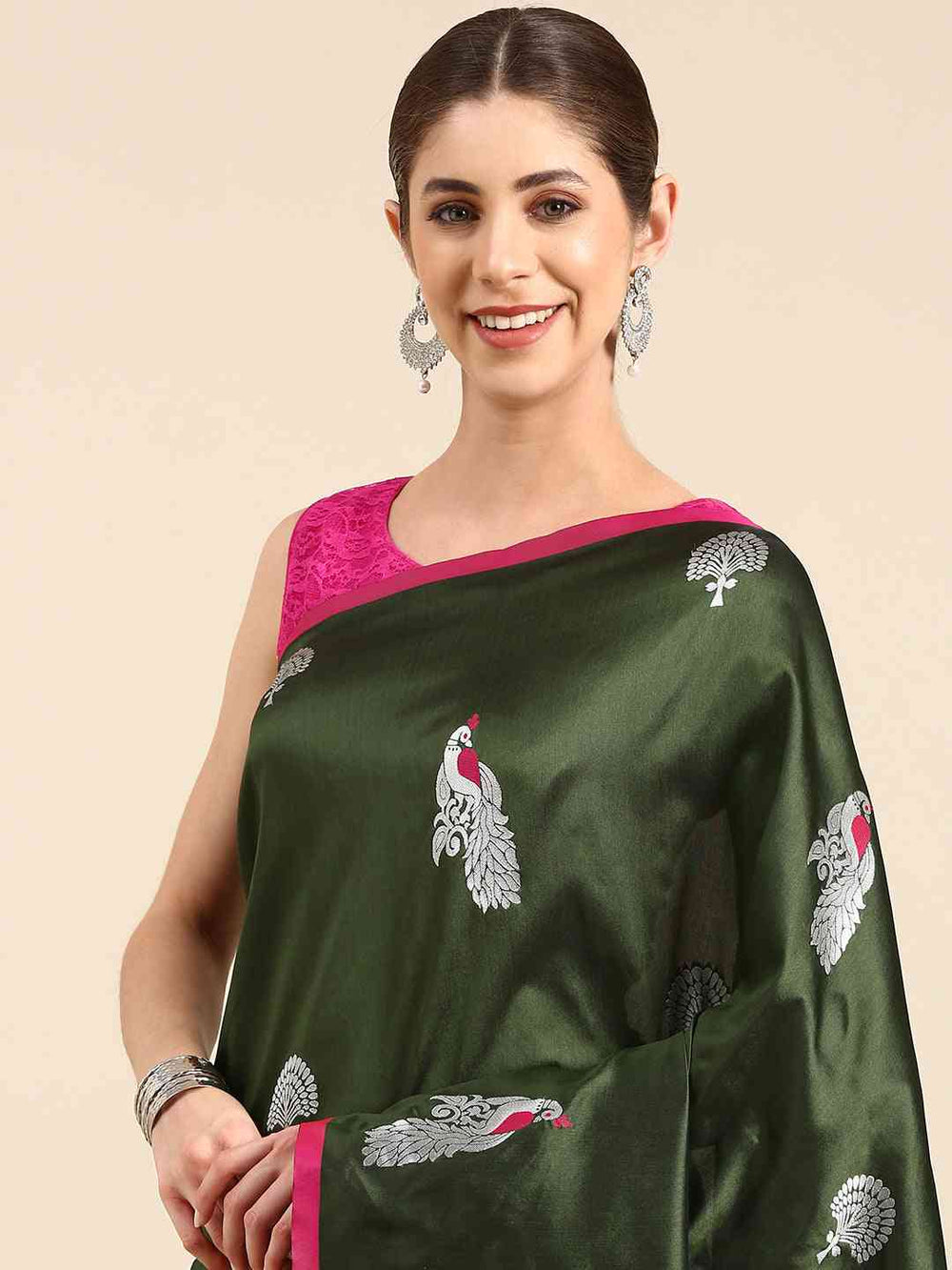  Pure Banarasi Katan Silk Kanchi Zari Weaving Saree