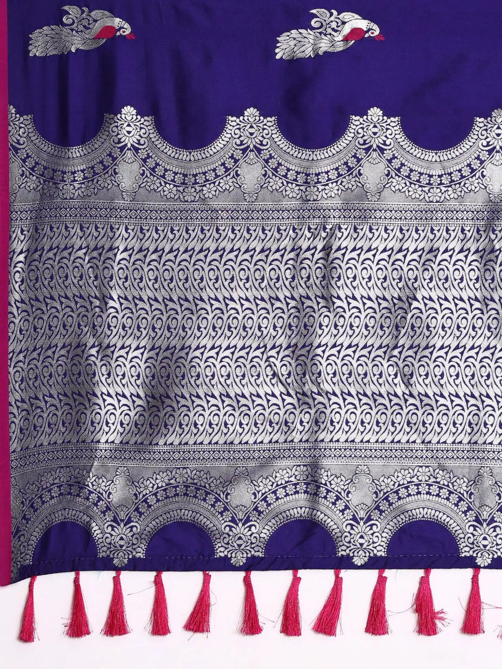  Pure Banarasi Katan Silk Kanchi Zari Weaving Saree