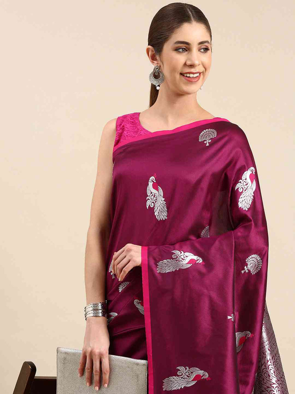  Pure Banarasi Katan Silk Kanchi Zari Weaving Saree