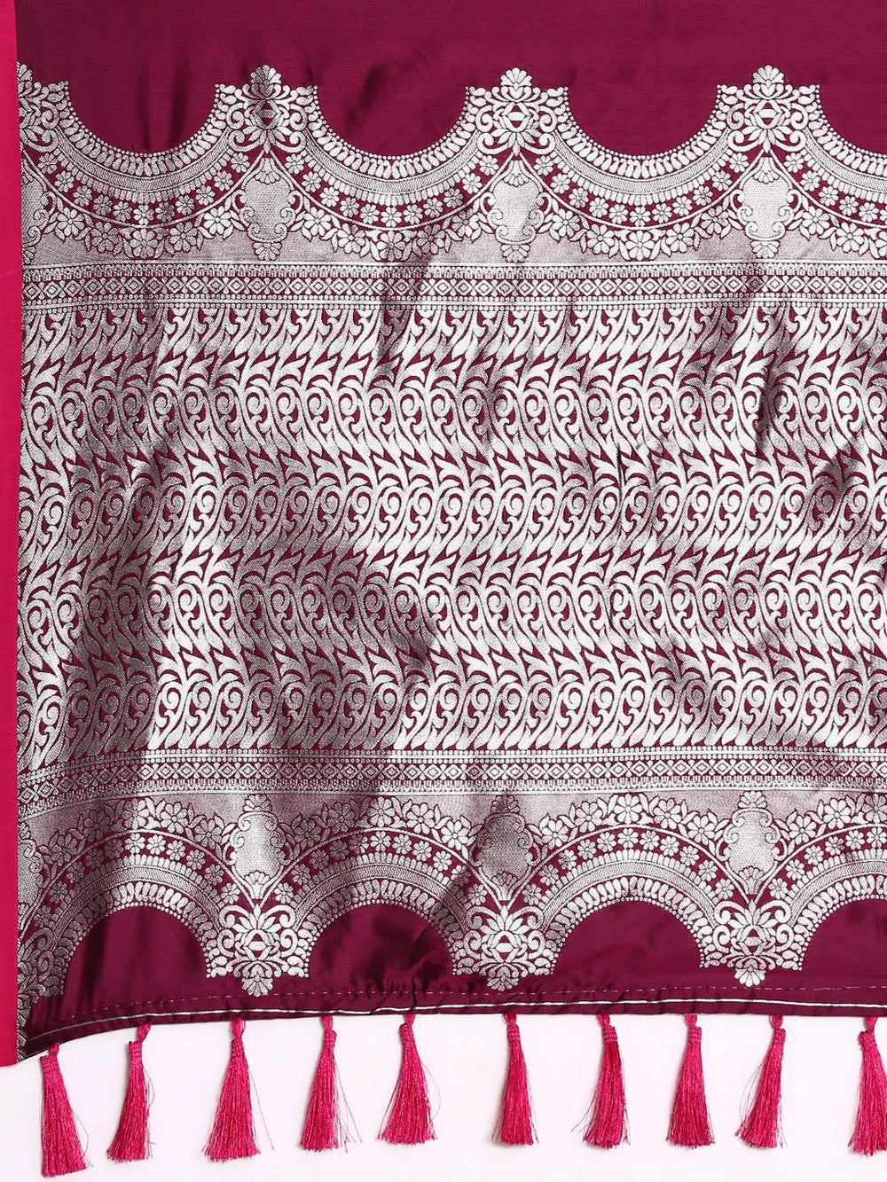  Pure Banarasi Katan Silk Kanchi Zari Weaving Saree