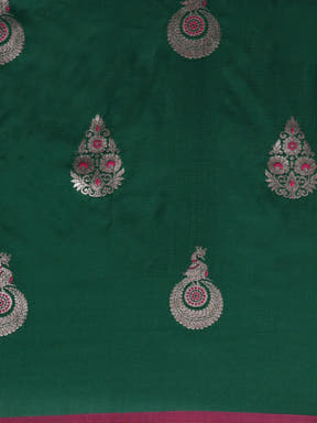 Banarasi Soft Silk Kanchi Zari Weaving Saree 