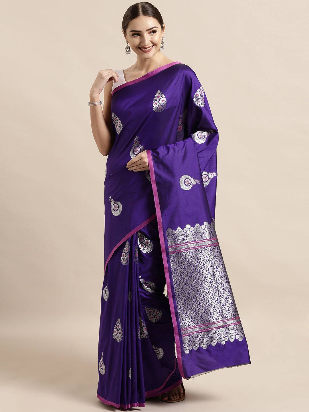 Banarasi Soft Silk Kanchi Zari Weaving Saree 