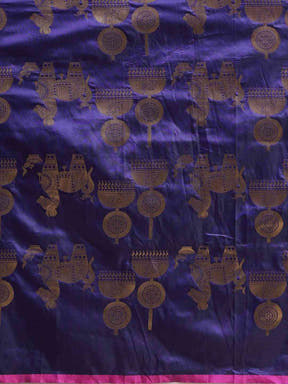 Stylish Bollywood Blue Colour Banarasi Saree