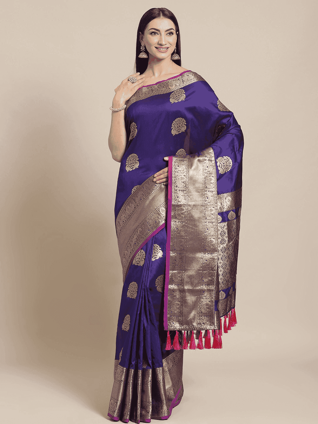 Kanjivaaram Soft Silk Kanchi Zari Weaving Saree || Vastranand ||