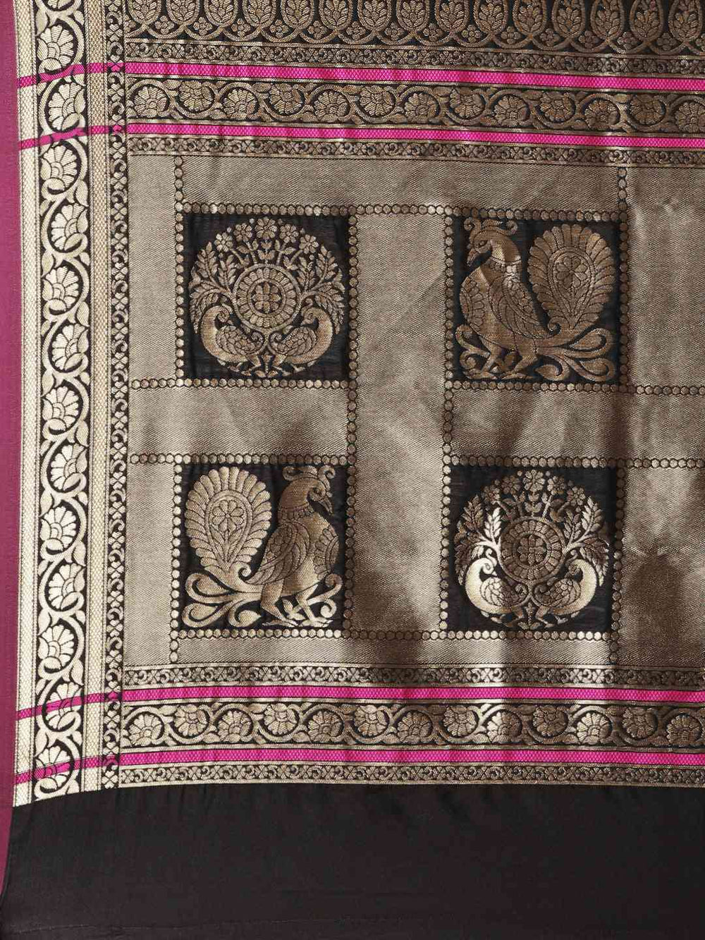 Coffee Brown Banarasi Silk Saree With Woven Designs