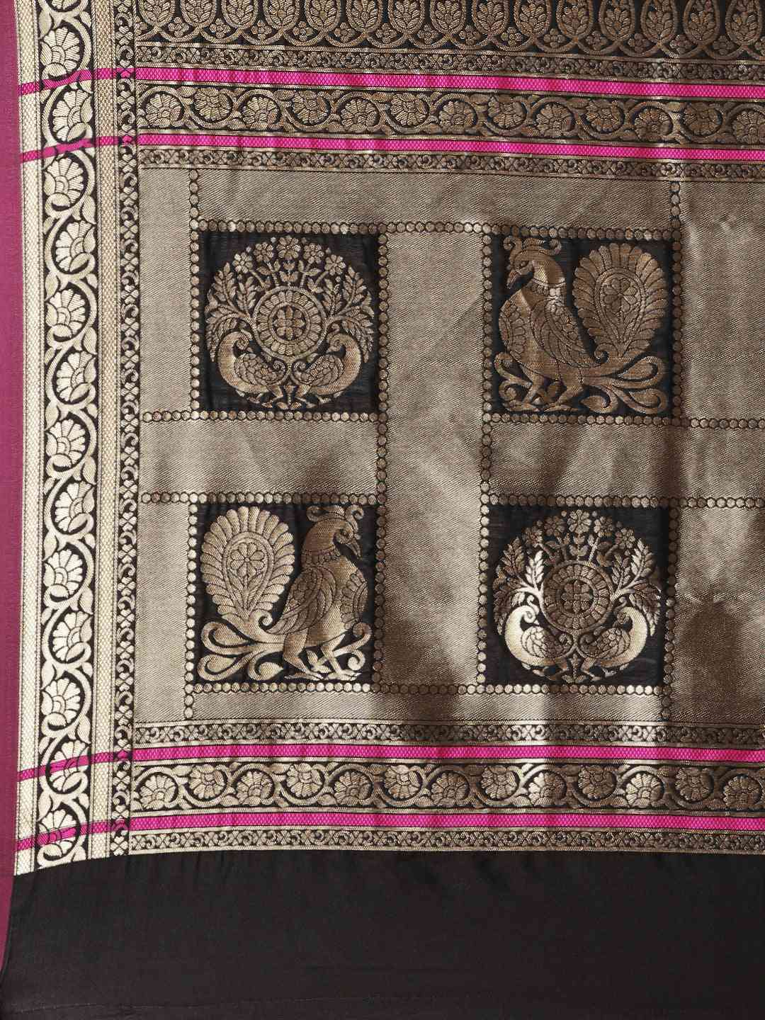 Coffee Brown Banarasi Silk Saree With Woven Designs