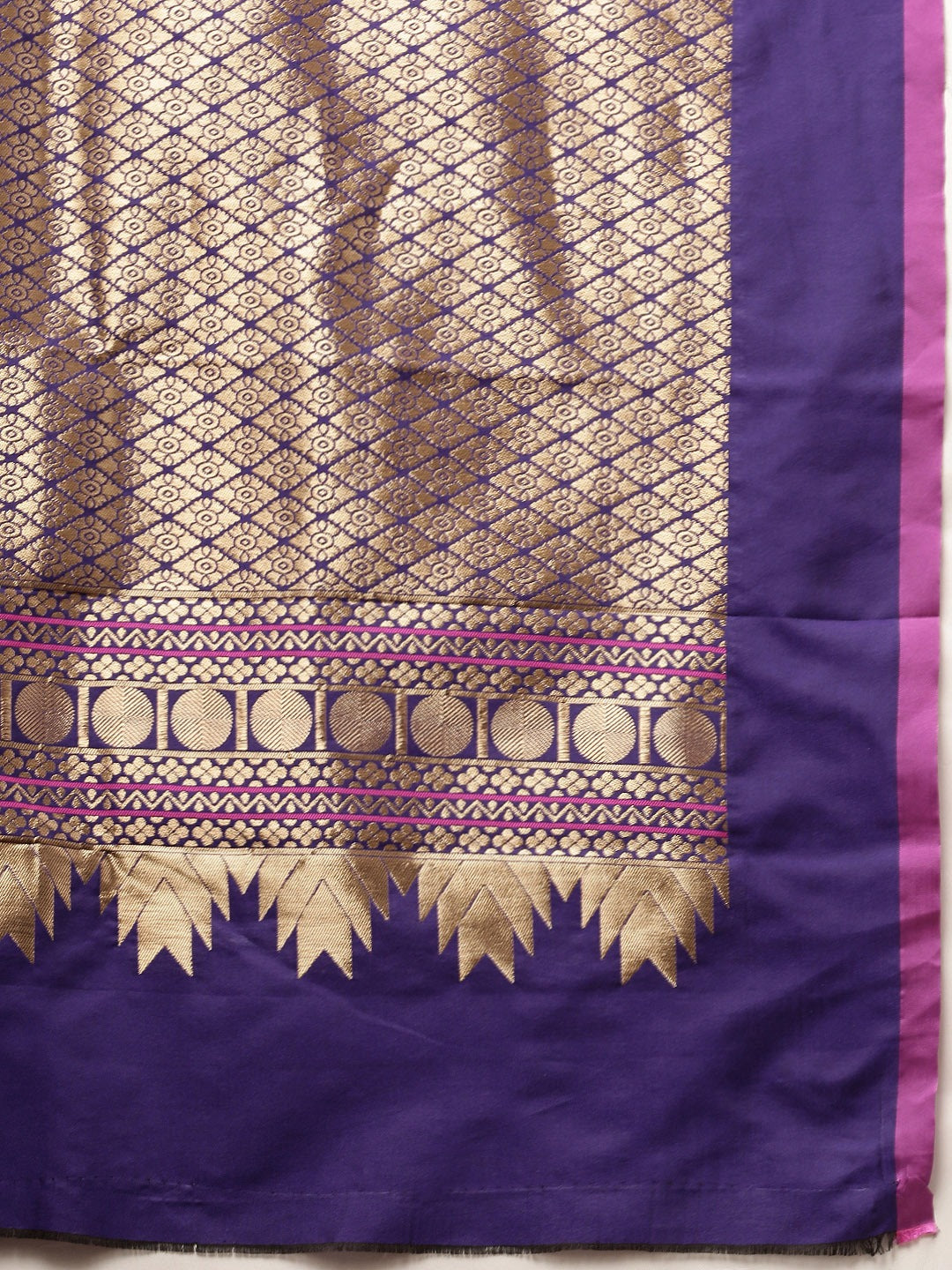 Kanjivaram Indigo Silk Blend Saree 