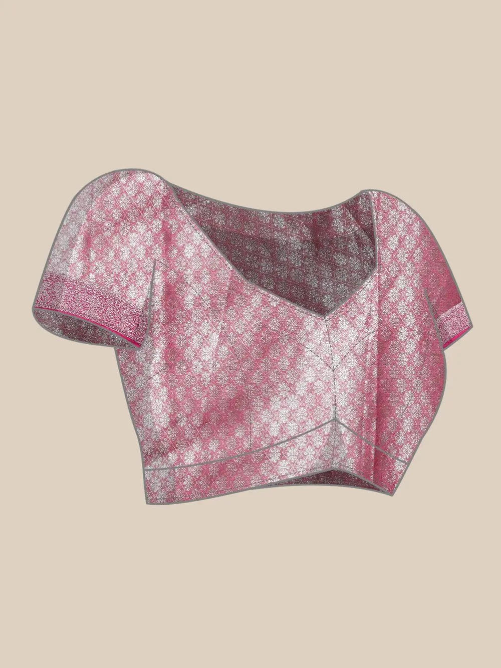 Kora Silk Banarasi Saree With Zari border