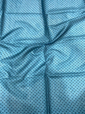 Blue Kota Doriya Kalamkari Saree