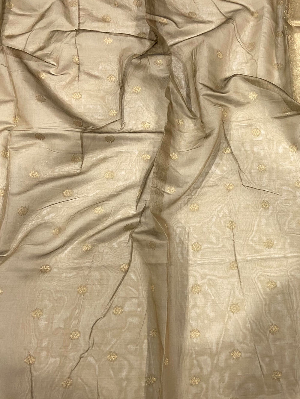 Sky Blue Geometric Zari And Kalamkari Silk Saree

