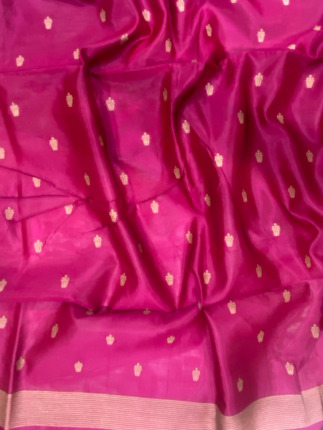 Purple Soft Silk Kalamkari Pallu Saree