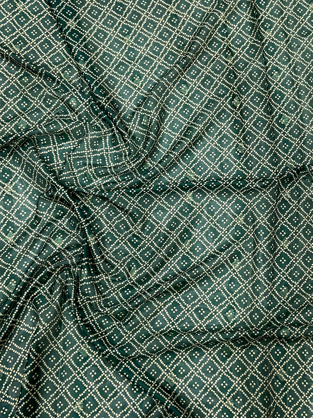 Green Crepe Silk Floral Saree
