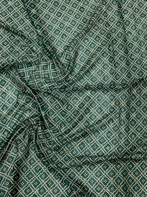 Green Crepe Silk Floral Saree