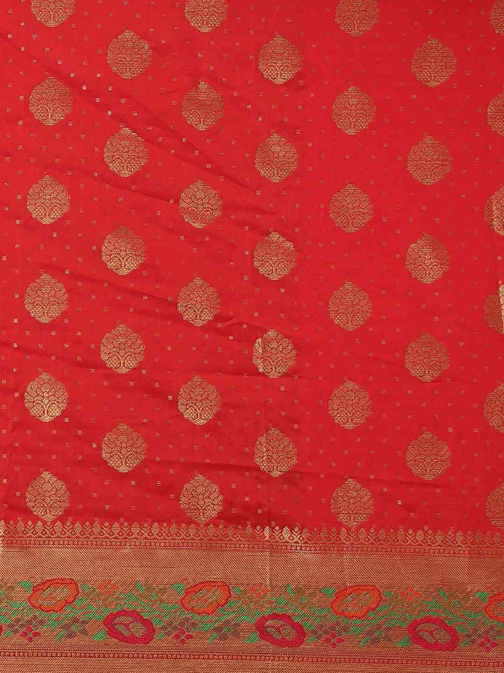 Banarasi Red Colour Woven Design Saree