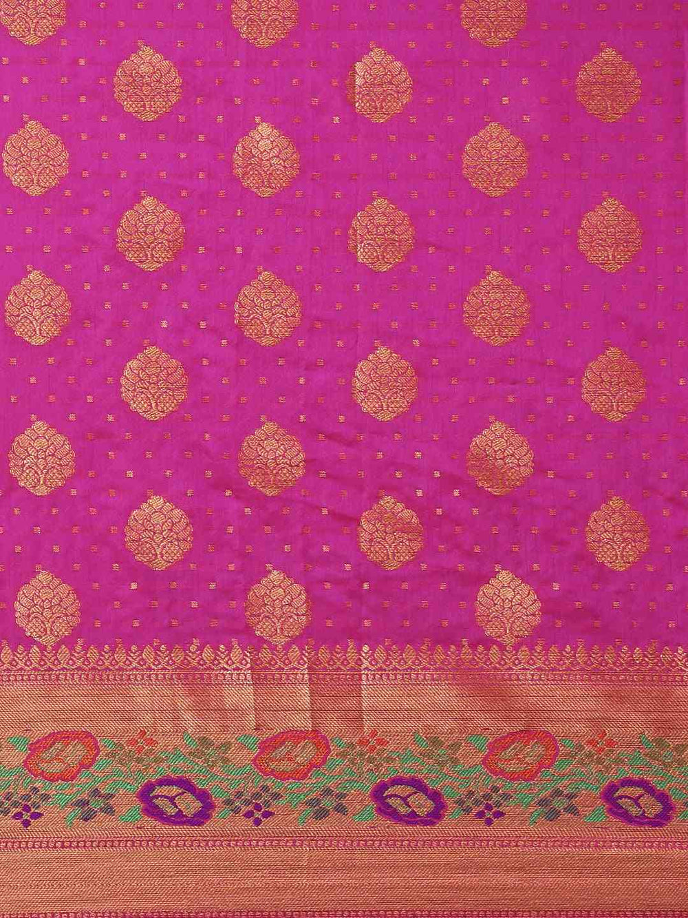  Banarasi Pink Colour Woven Design Saree