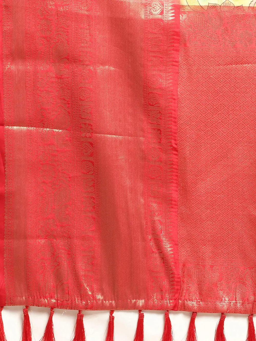 Kalamkari Pattu Banarasi Silk Saree