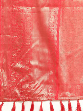 Kalamkari Pattu Banarasi Silk Saree