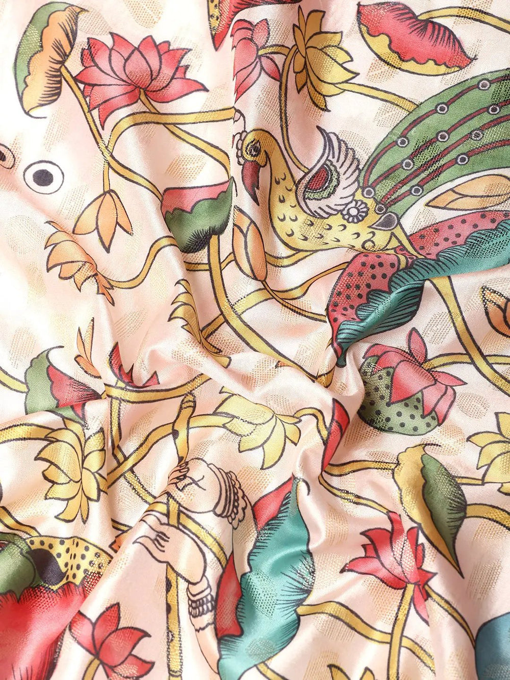 Kalamkari Pattu Banarasi Silk Saree