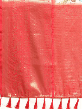Kalamkari Pattu Banarasi Silk Saree