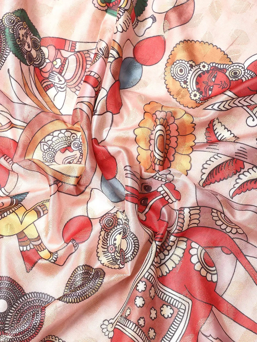 Kalamkari Pattu Banarasi Silk Saree
