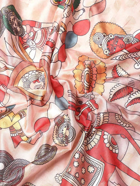 Kalamkari Pattu Banarasi Silk Saree