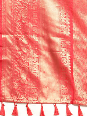 Kalamkari Pattu Banarasi Silk Saree