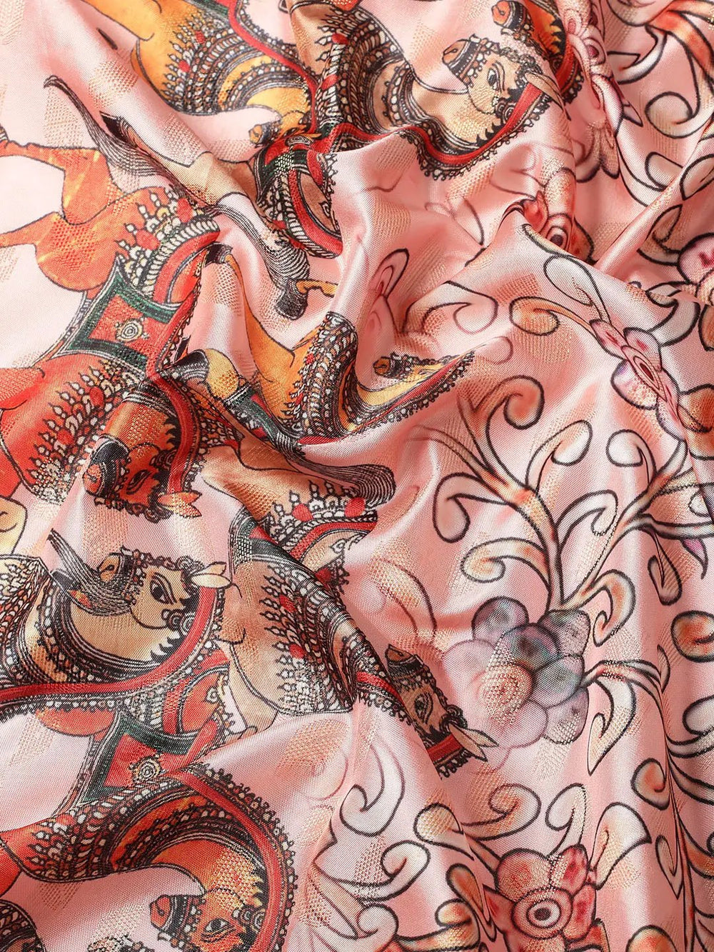 Kalamkari Pattu Banarasi Silk Saree