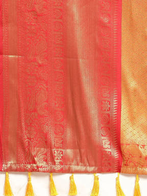 Kalamkari Pattu Banarasi Silk Saree