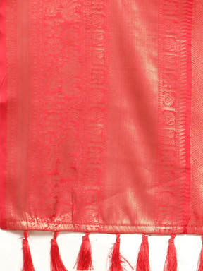 Kalamkari Pattu Banarasi Silk Saree