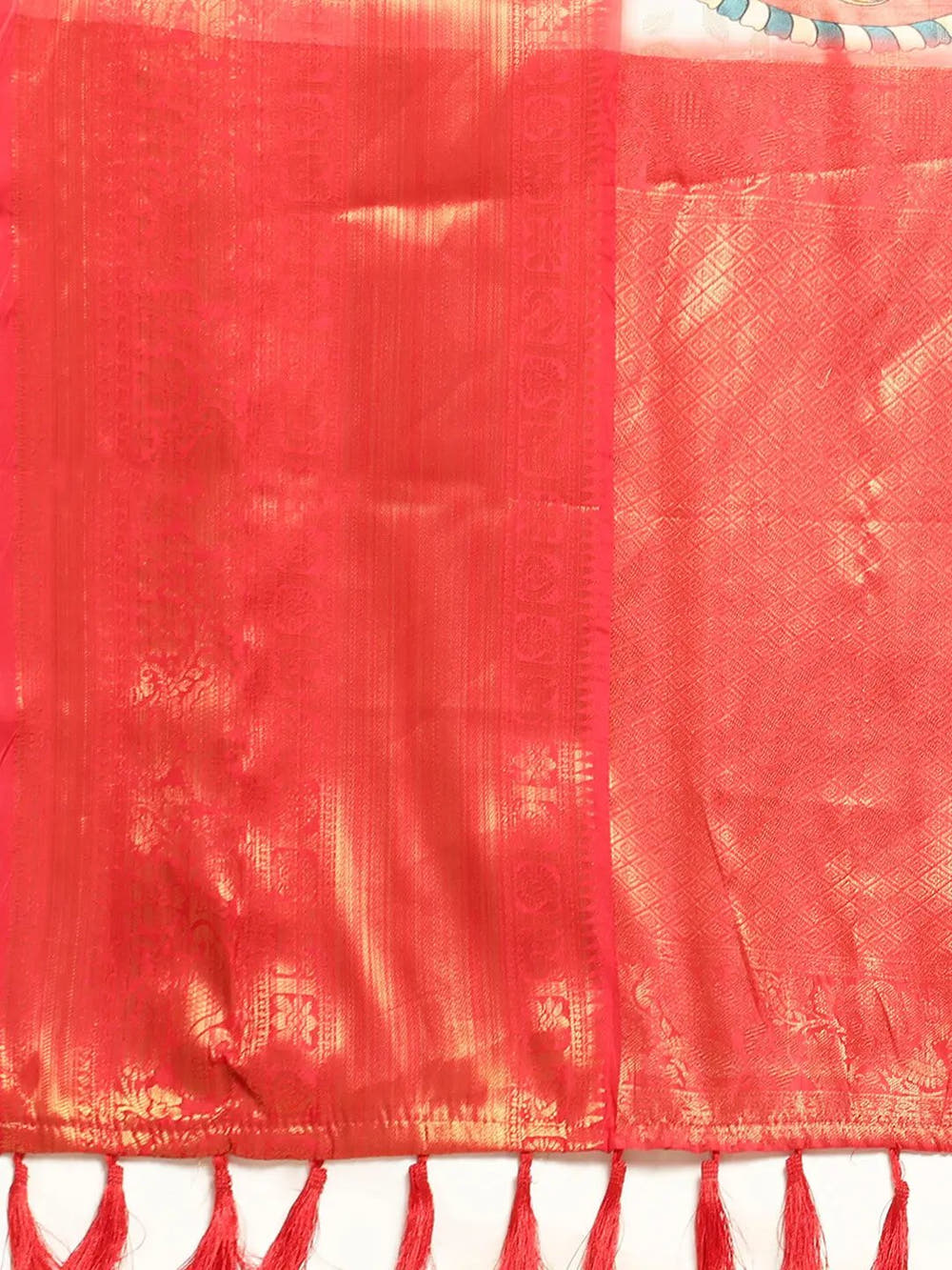 Kalamkari Pattu Banarasi Silk Saree