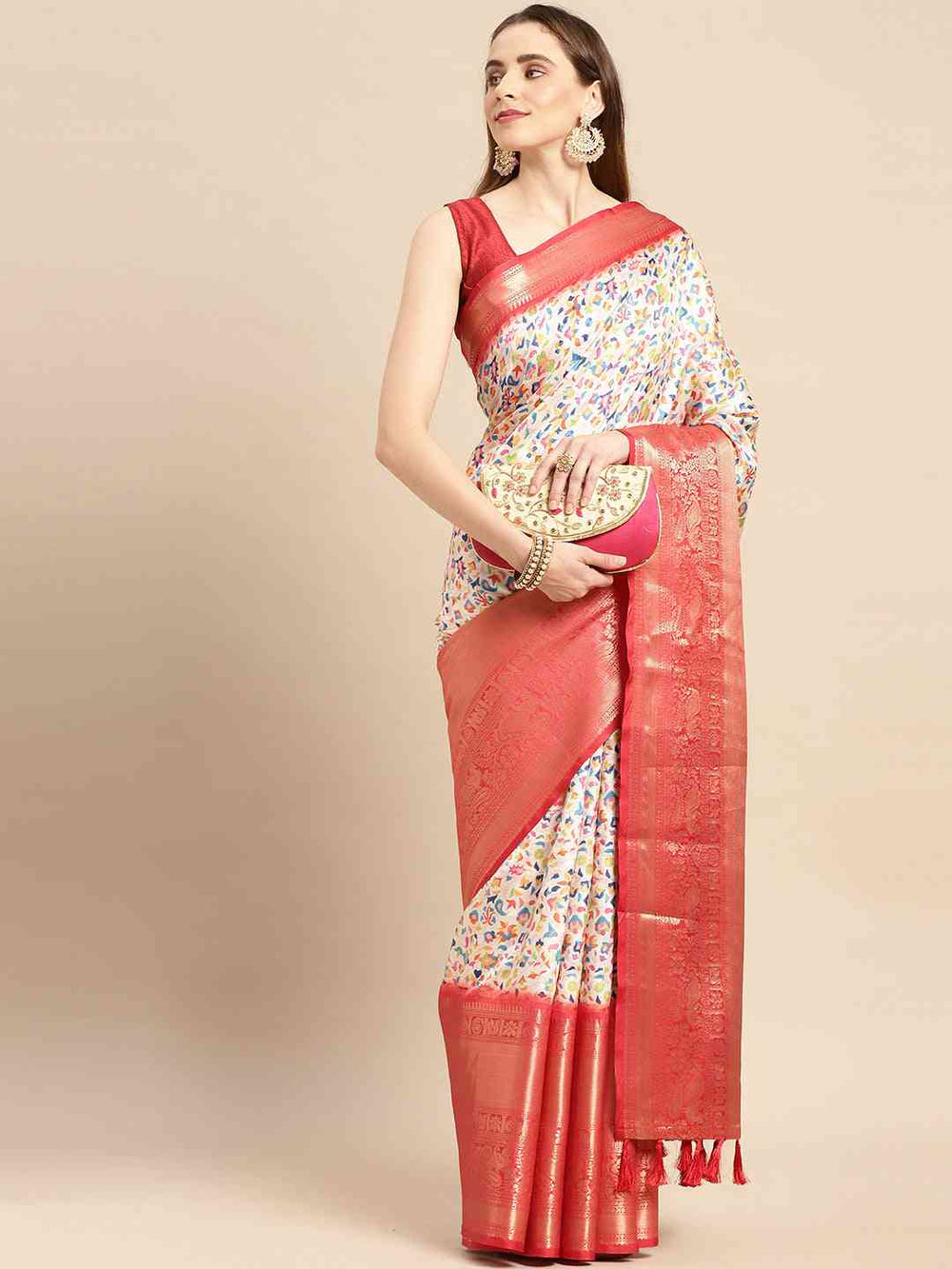  Pashmina Pattu Banarasi Silk Saree at Vastranand