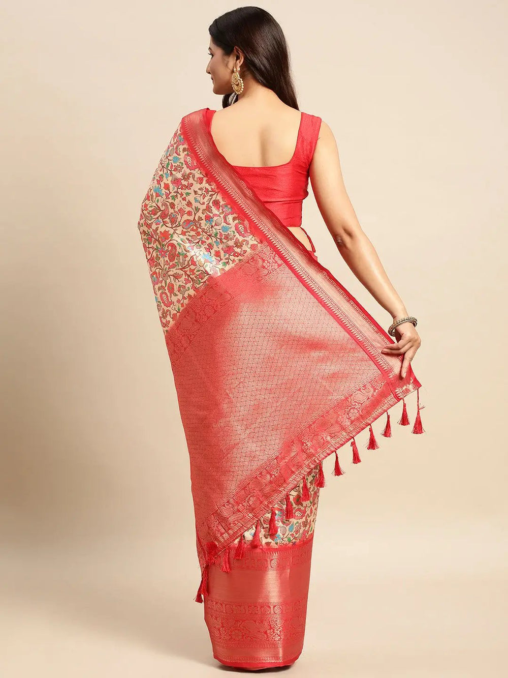  Pashmina Pattu Banarasi Silk Saree at Vastranand