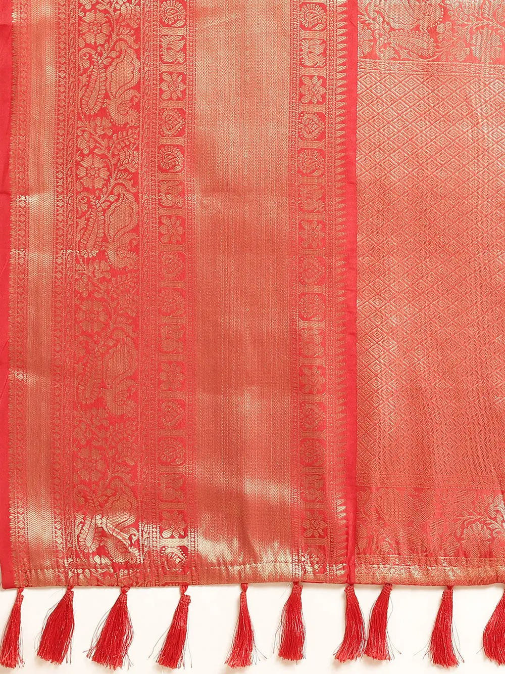 Kalamkari Pattu Banarasi Silk Saree 