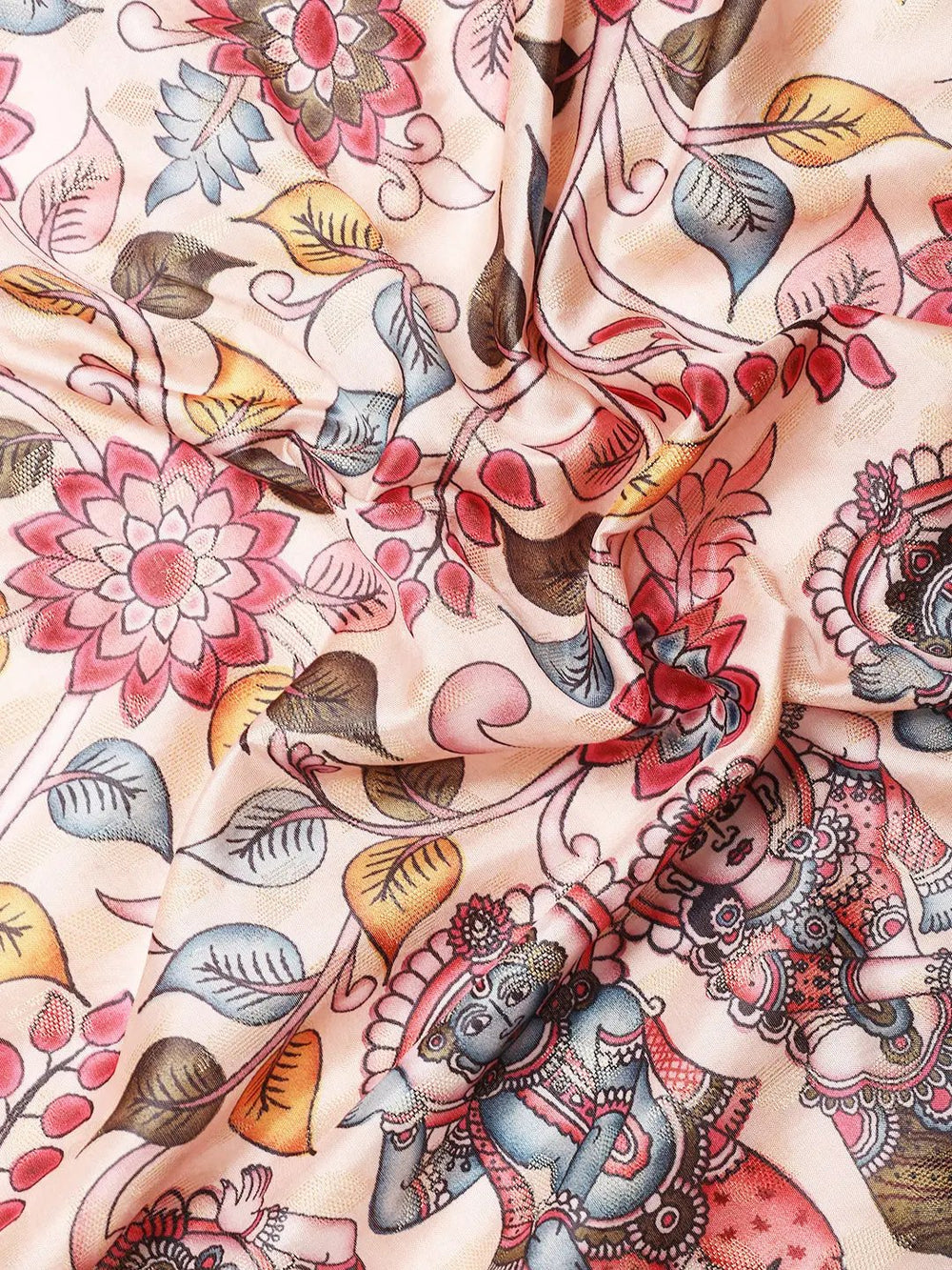 Kalamkari Pattu Banarasi Silk Saree 