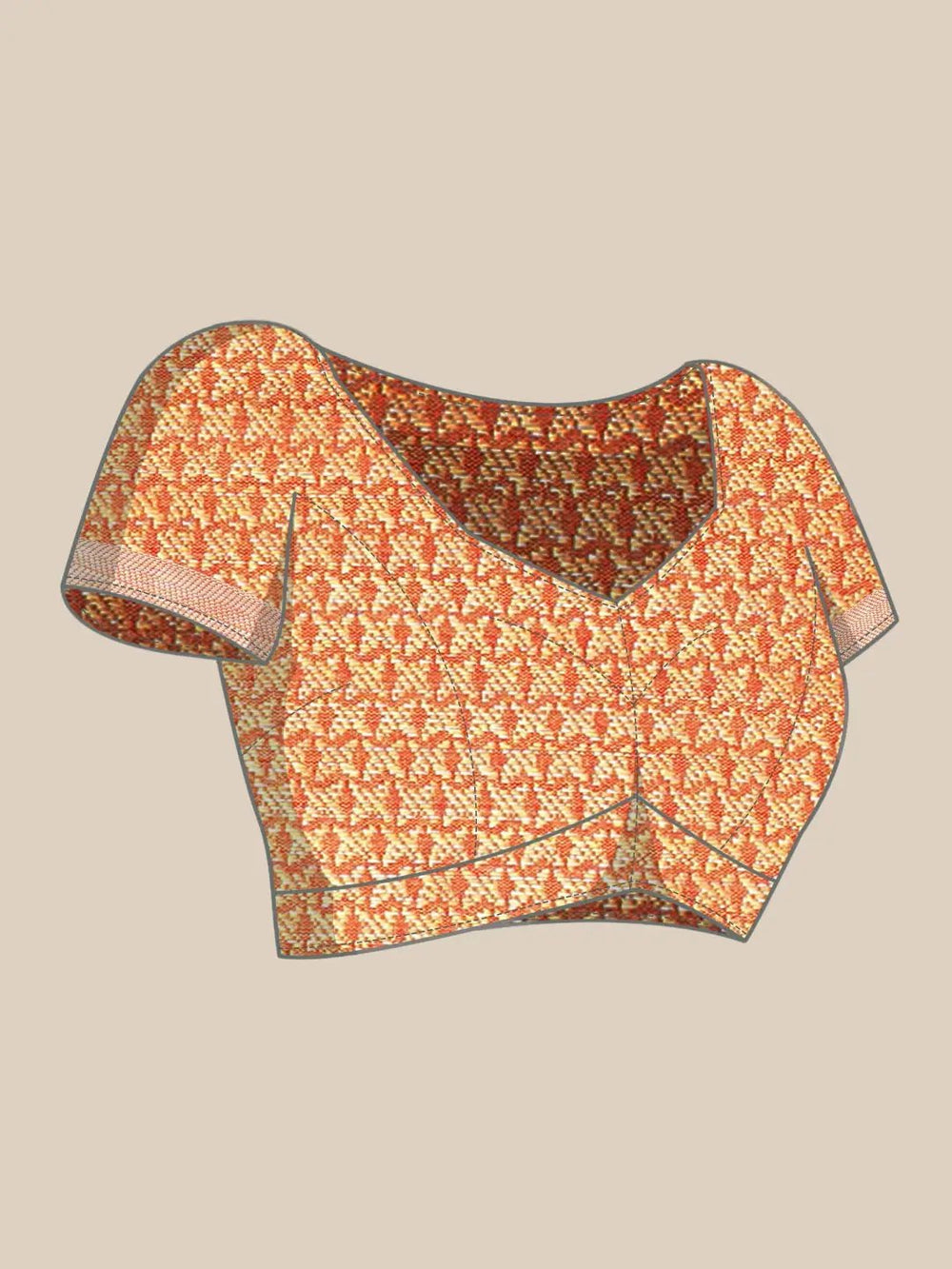 Kalamkari Pattu Banarasi Silk Saree 