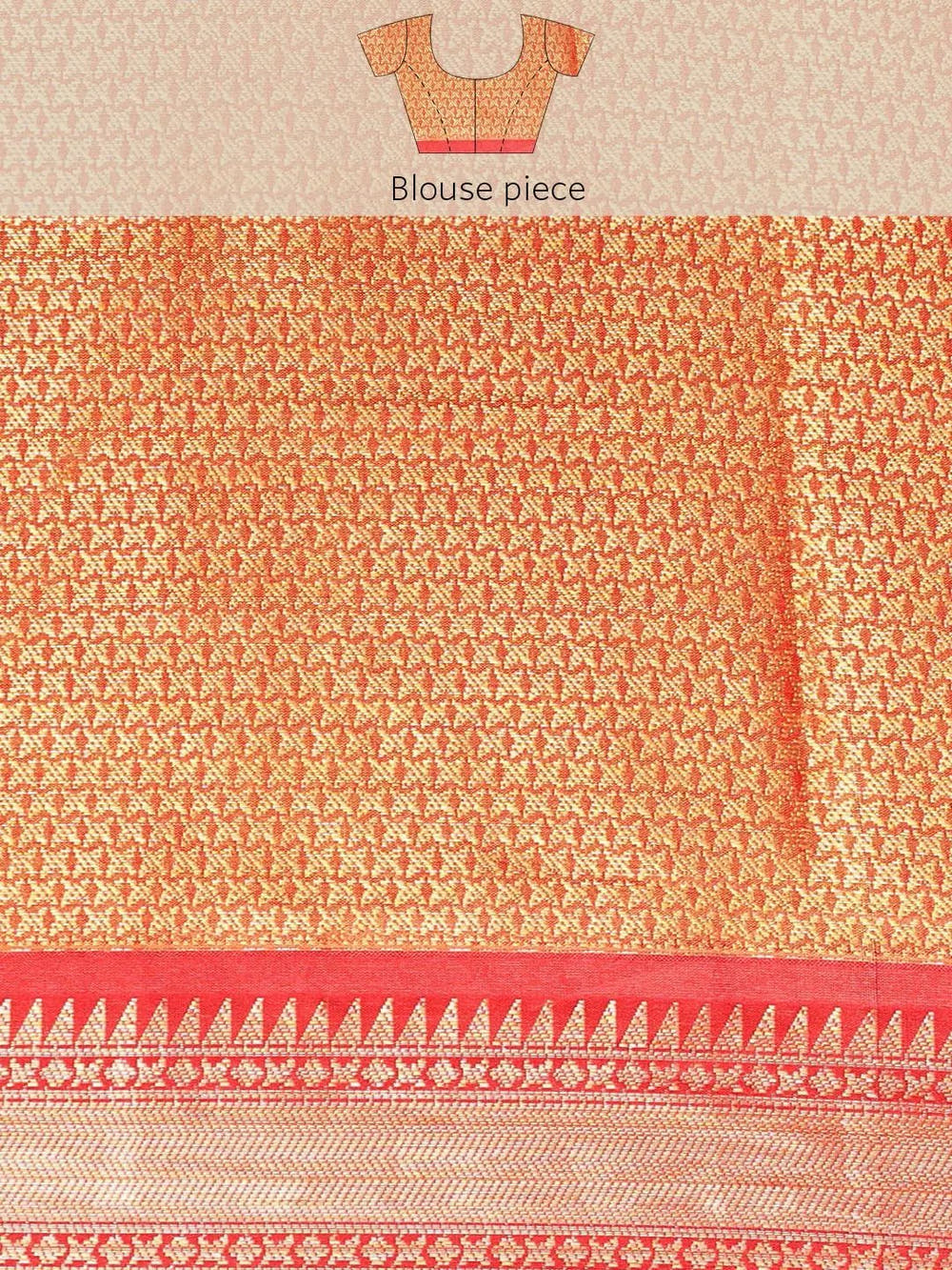 Kalamkari Pattu Banarasi Silk Saree 