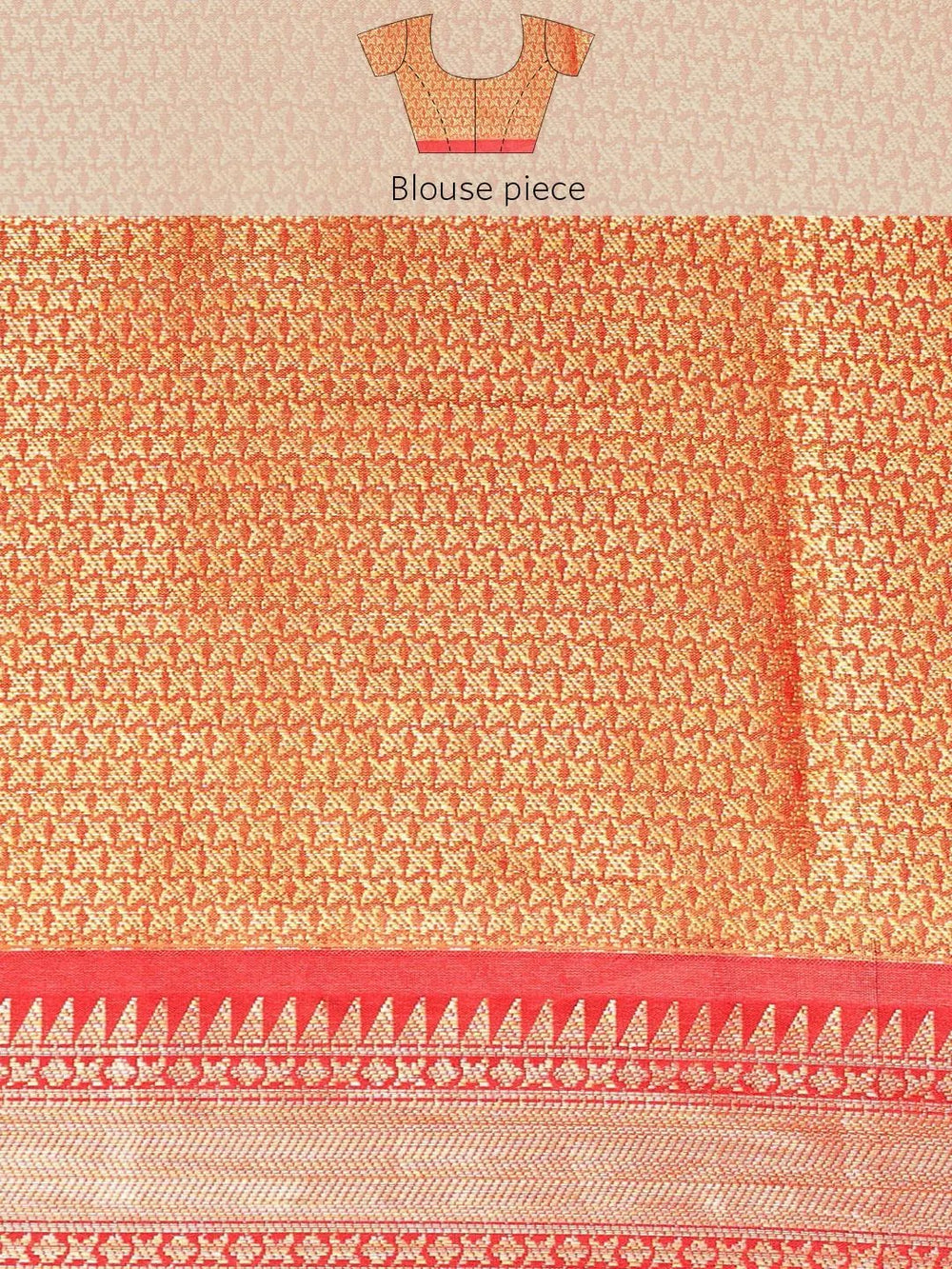 Kalamkari Pattu Banarasi Silk Saree 