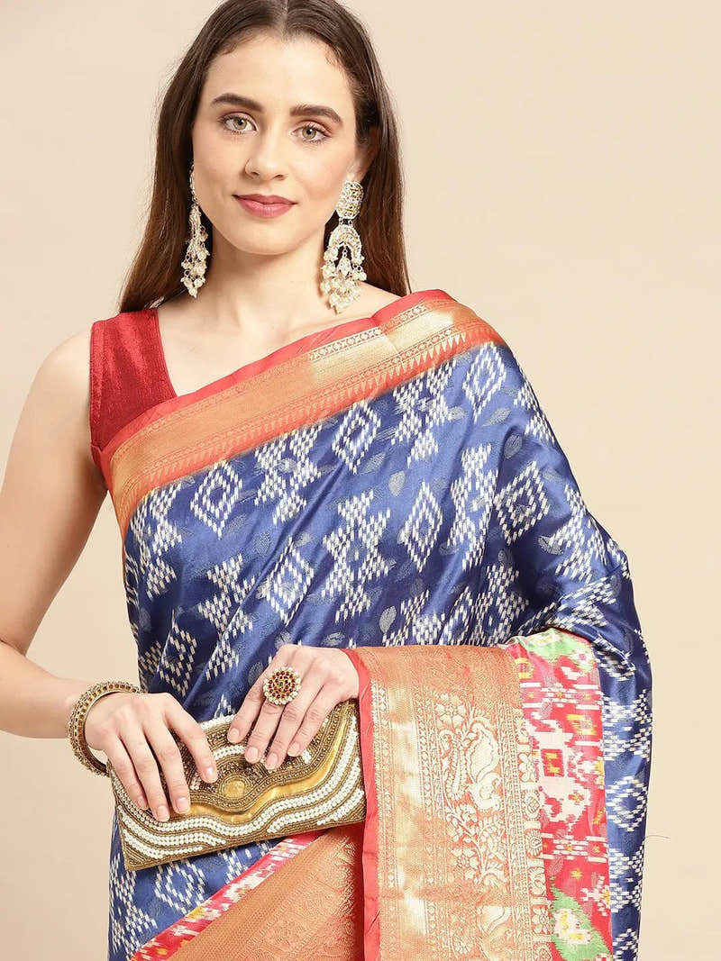 Exquisite Blue Pattu Banarasi Silk Saree