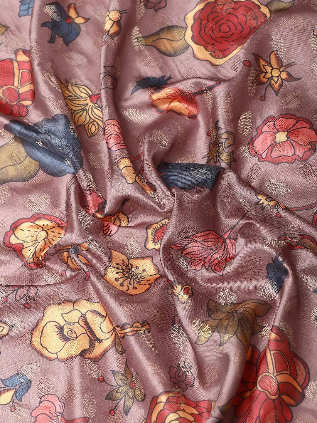 Kalamkari Pattu Banarasi Silk Saree 